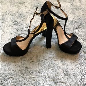 Black satin size 6.5 Michael by Michael Kors heels